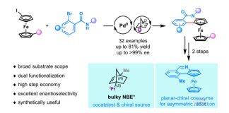 周强辉/程鸿刚团队在平面手性二茂铁合成领域取得新突破